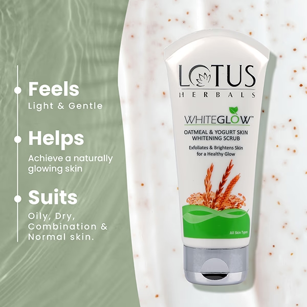 L0tus Herbals WhiteGlow Oatmeal And Yogurt Scrub 4