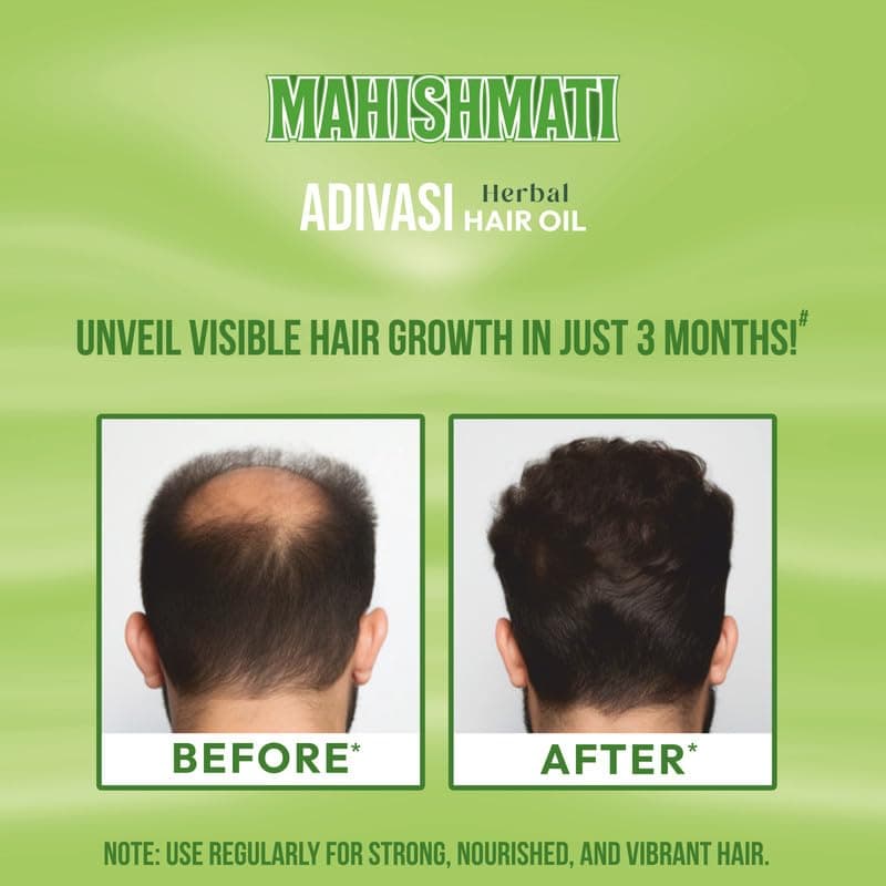 Mahishmati Ayurvedic Adivasi Herbal Hair Growth Oil 100ml 3