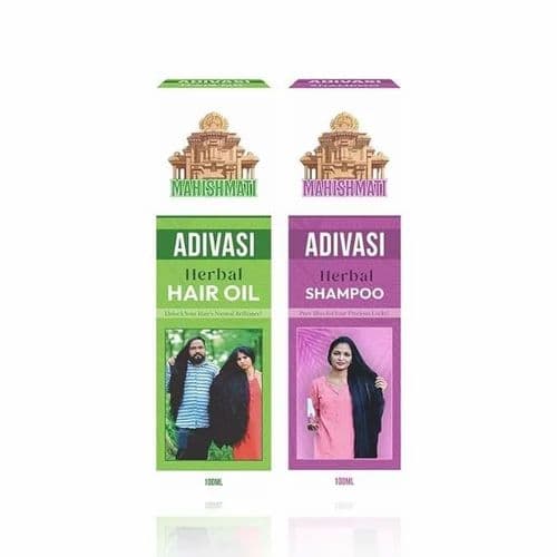 Mahishmati Original Adivasi Herbal Hair Care Kit 200ml (Hair Oil + Shampoo) 7% off
