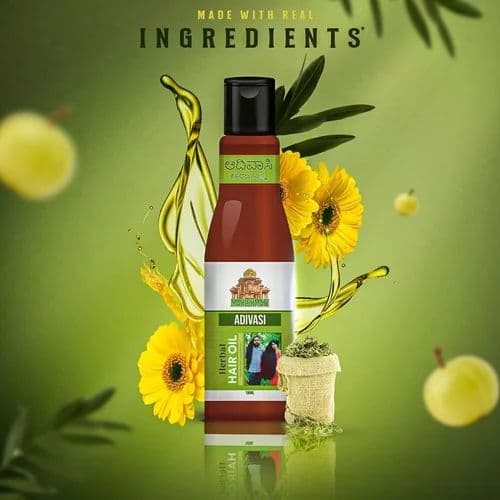 Mahishmati Original Adivasi Herbal Hair Care Kit 200ml (Hair Oil + Shampoo) 7% off 1