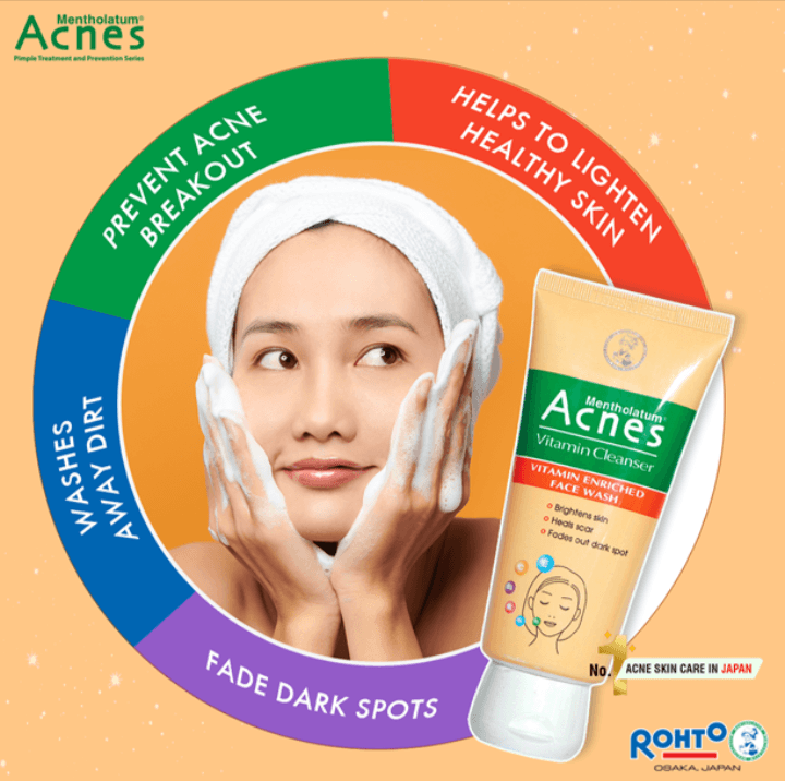 Acnes Vitamin Cleanser Face Wash -150g 2