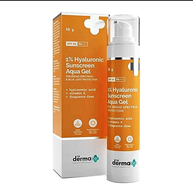 The Derma Co 1% Hyaluronic Sunscreen Aqua Gel-50g