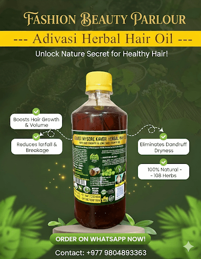 Mysore Adivasi Herbal Hair Oil 3