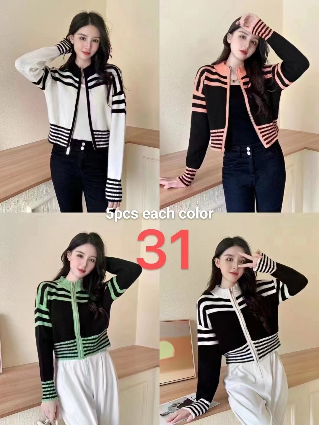 crop type woolen jacket 1