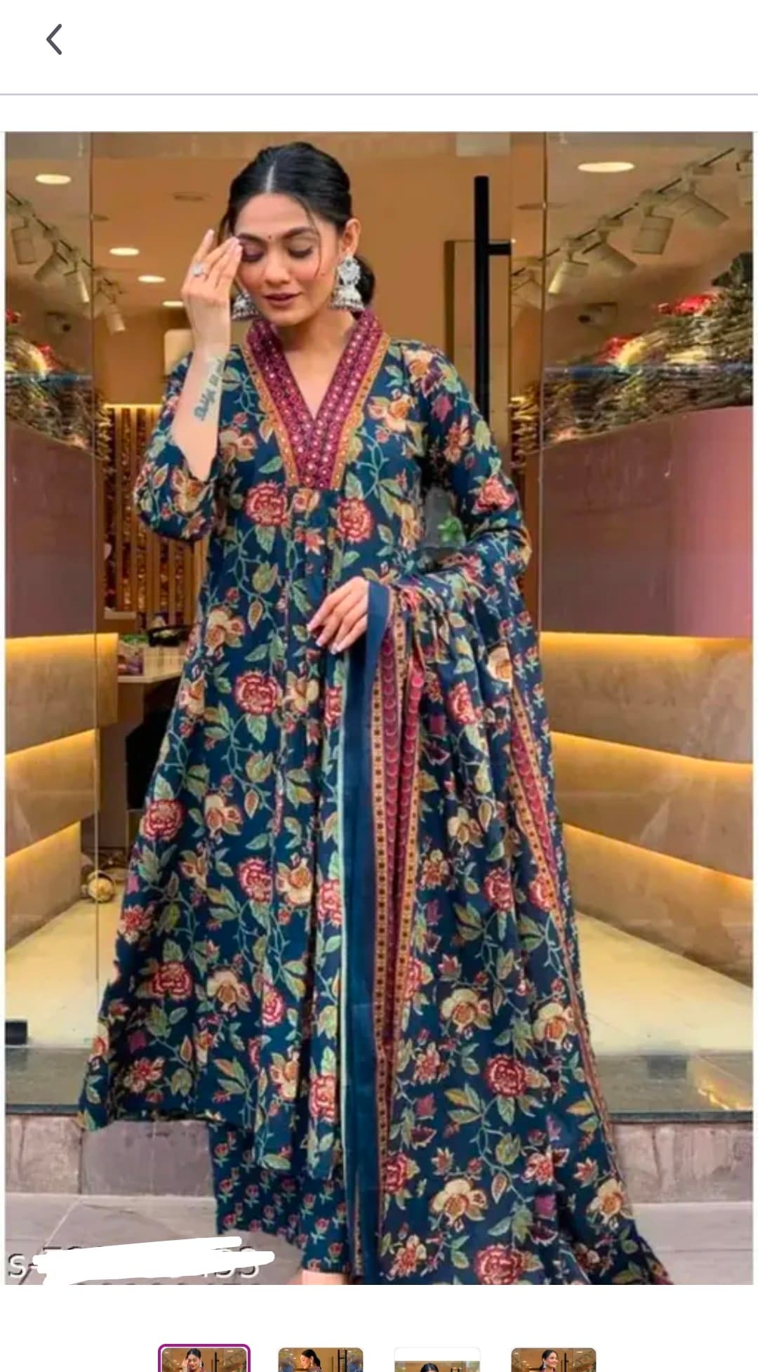 Anarkali Gaun Duppata Palazo Set 2