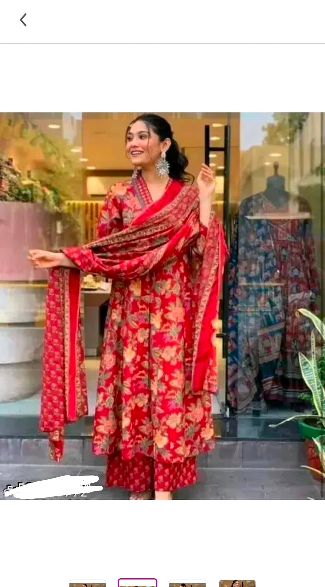 Anarkali Gaun Duppata Palazo Set 4