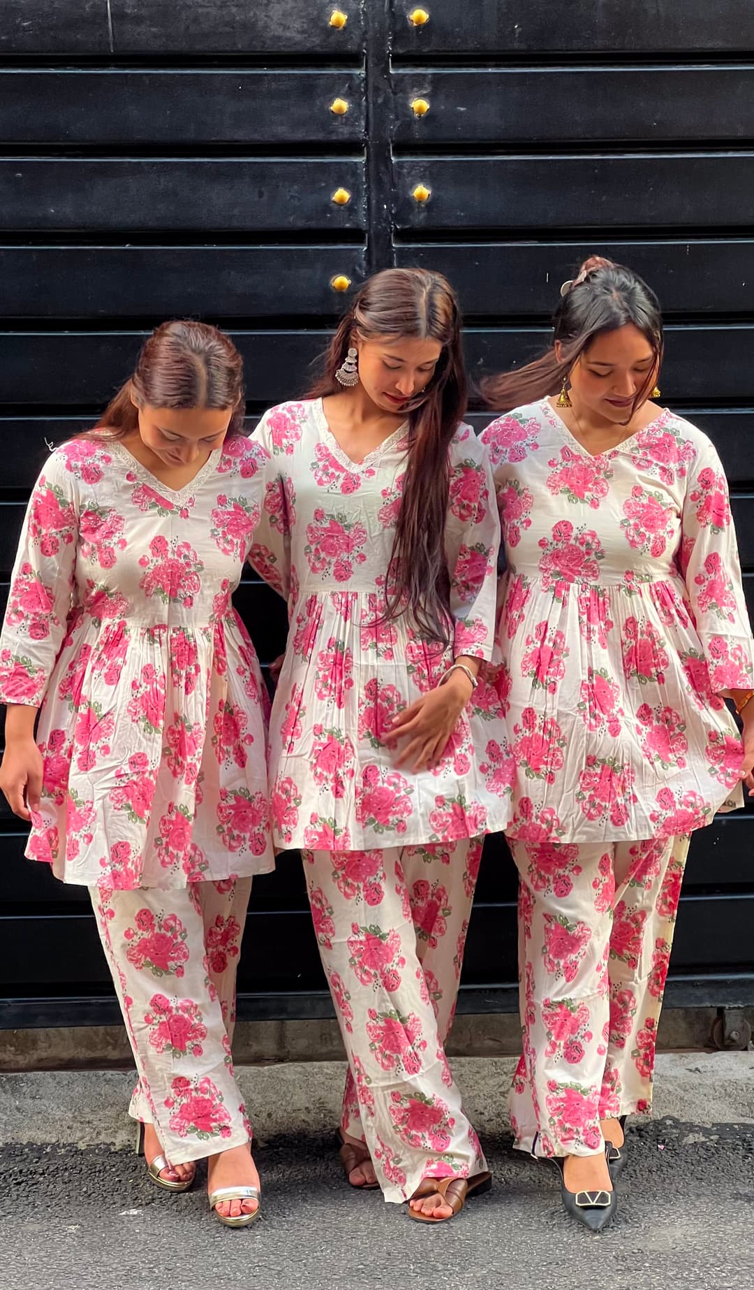 Pink Floral Co-Ord Set for Women 2