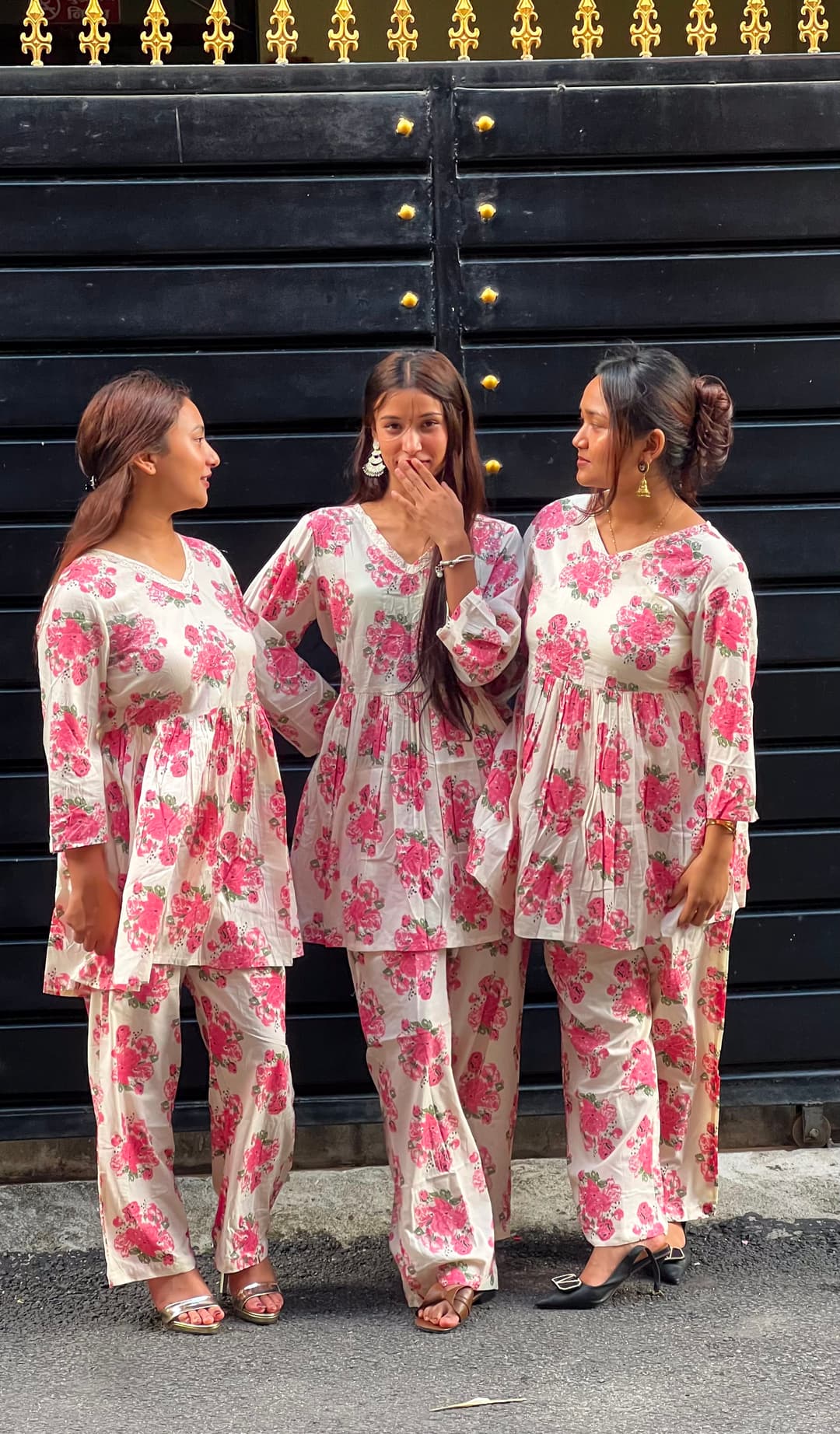 Pink Floral Co-Ord Set for Women 1