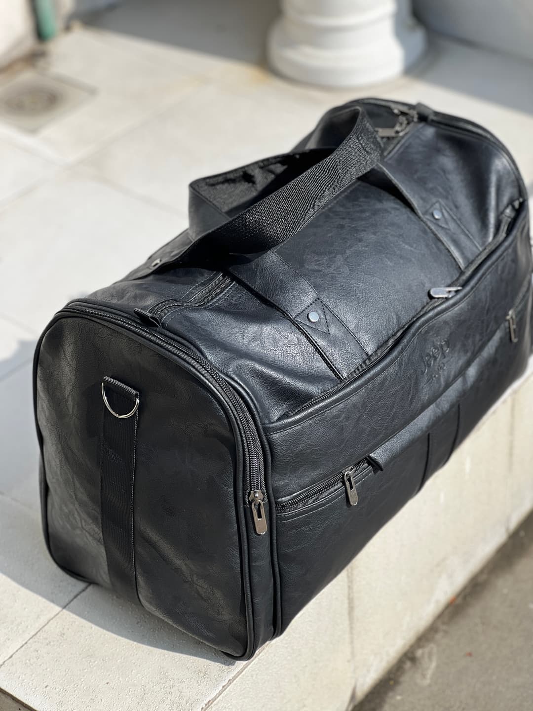 Premium PU Leather Travel Duffle Bag for Men & Women | Stylish Luggage Bag For Weekend & Gym Bag 6