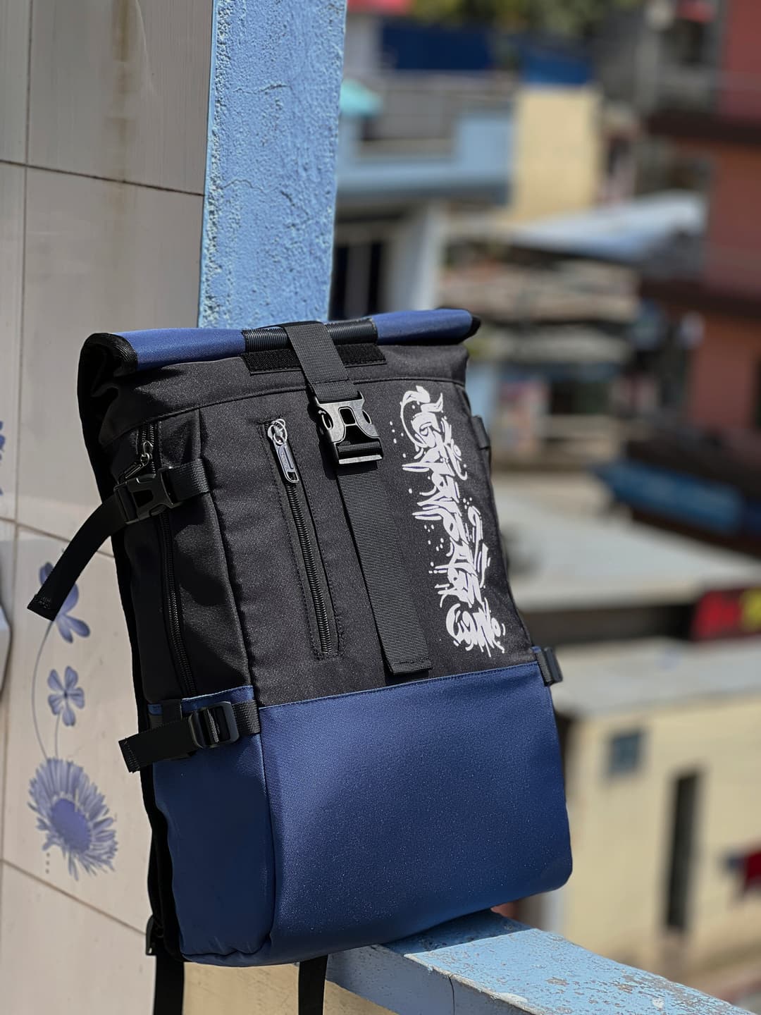 Stylish Roll Top Laptop Backpack | Water-Resistant Fabric | Comfortable & Durable Design 3