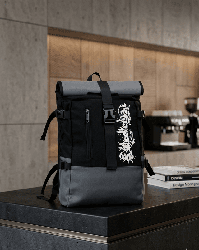 Stylish Roll Top Laptop Backpack | Water-Resistant Fabric | Comfortable & Durable Design