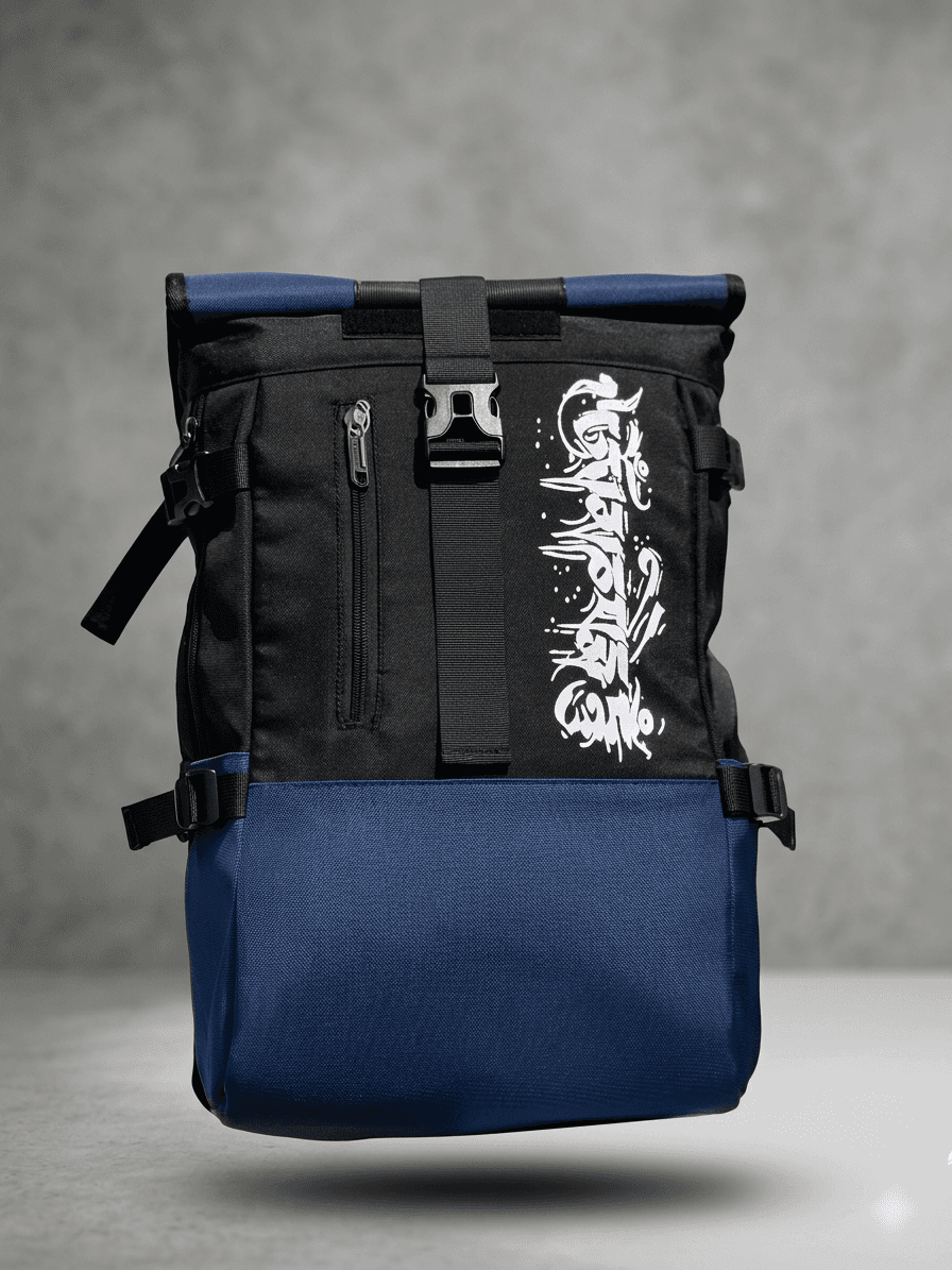 Stylish Roll Top Laptop Backpack | Water-Resistant Fabric | Comfortable & Durable Design 1