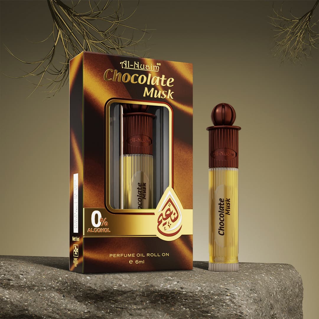 Al nuaim chocolate musk attar roll on bottle 2