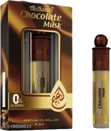 Al nuaim chocolate musk attar roll on bottle