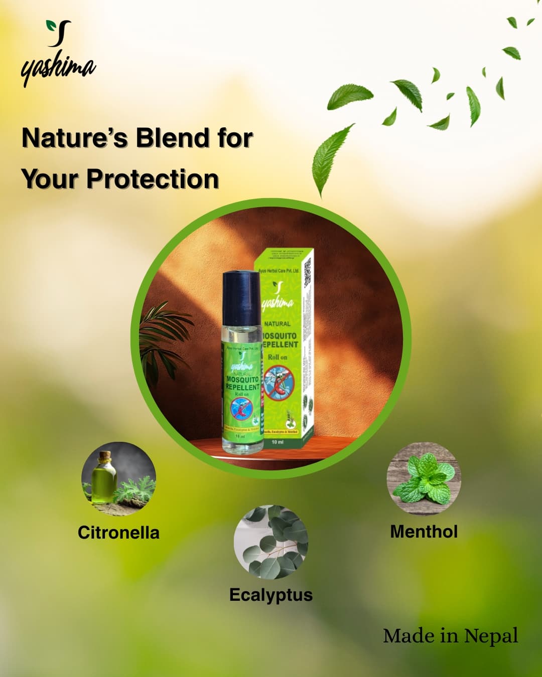 Yashima Mosquito Repellent Roll-On 10ml - 5 Pieces Bundle 2