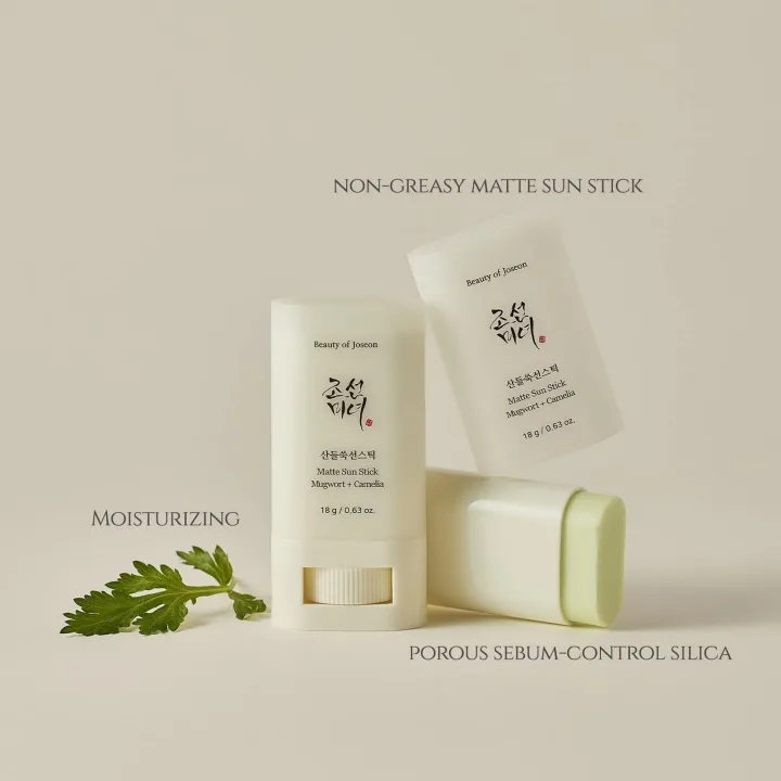 Beauty of Joseon Matte Sunscreen Stick 50 SPF : Mugwort+Camelia (18g, 0.63fl.oz) | Korean Skincare 1