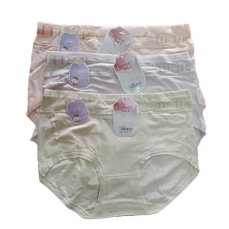 1406 Women's High Coverage Super Combed Cotton medium Waist Panties with Concealed Waistband and StayFresh Treatment (Pack of 3 Colors & Prints Nude)