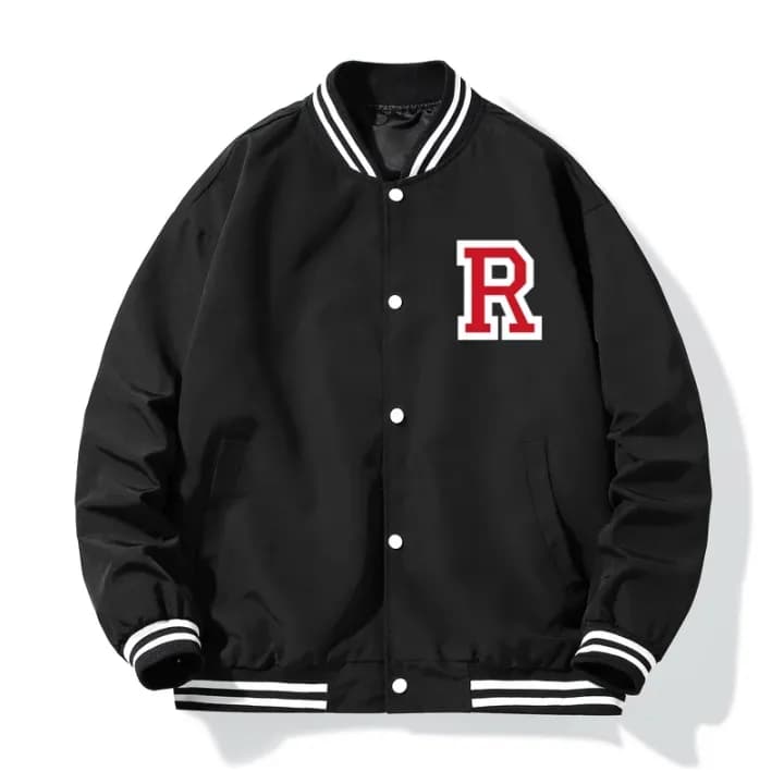 Baseball Windproof And Dustproof Double Layer Jacket For Men - Black | Fashion Baseball Double Layer Jacket For Men