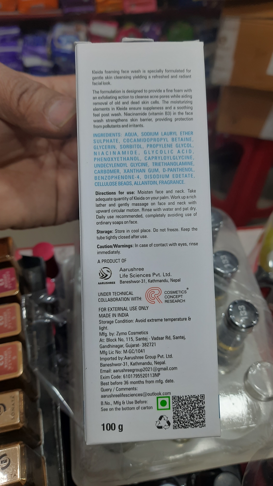Kleida foaming fash wash 2