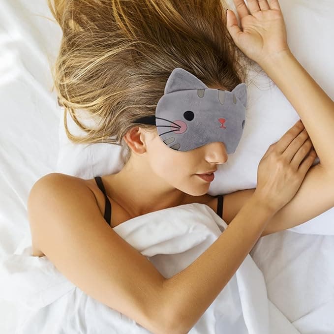 VaryGood Plush Anime-Inspired Sleeping Eye Mask With Cooling Gel Pad 7