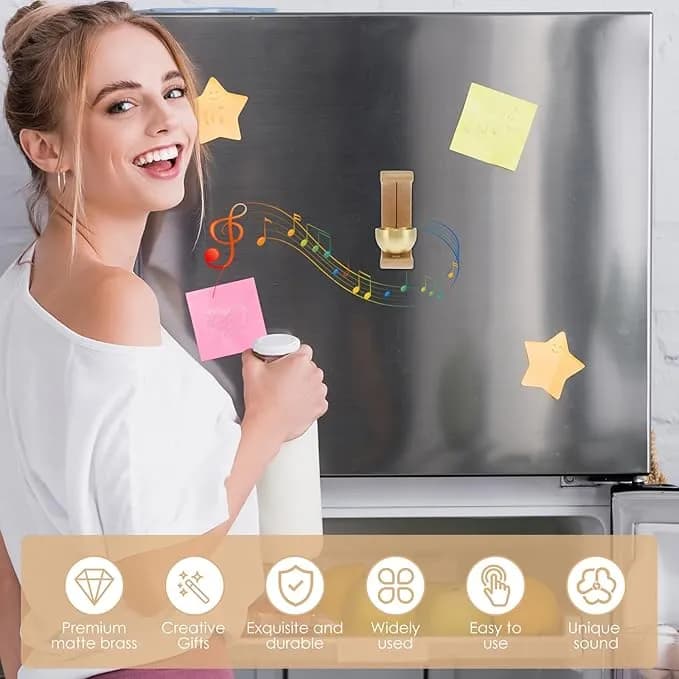 Wooden Door Decoration Bell Magnetic Portable Wireless Charm Door Bell 1