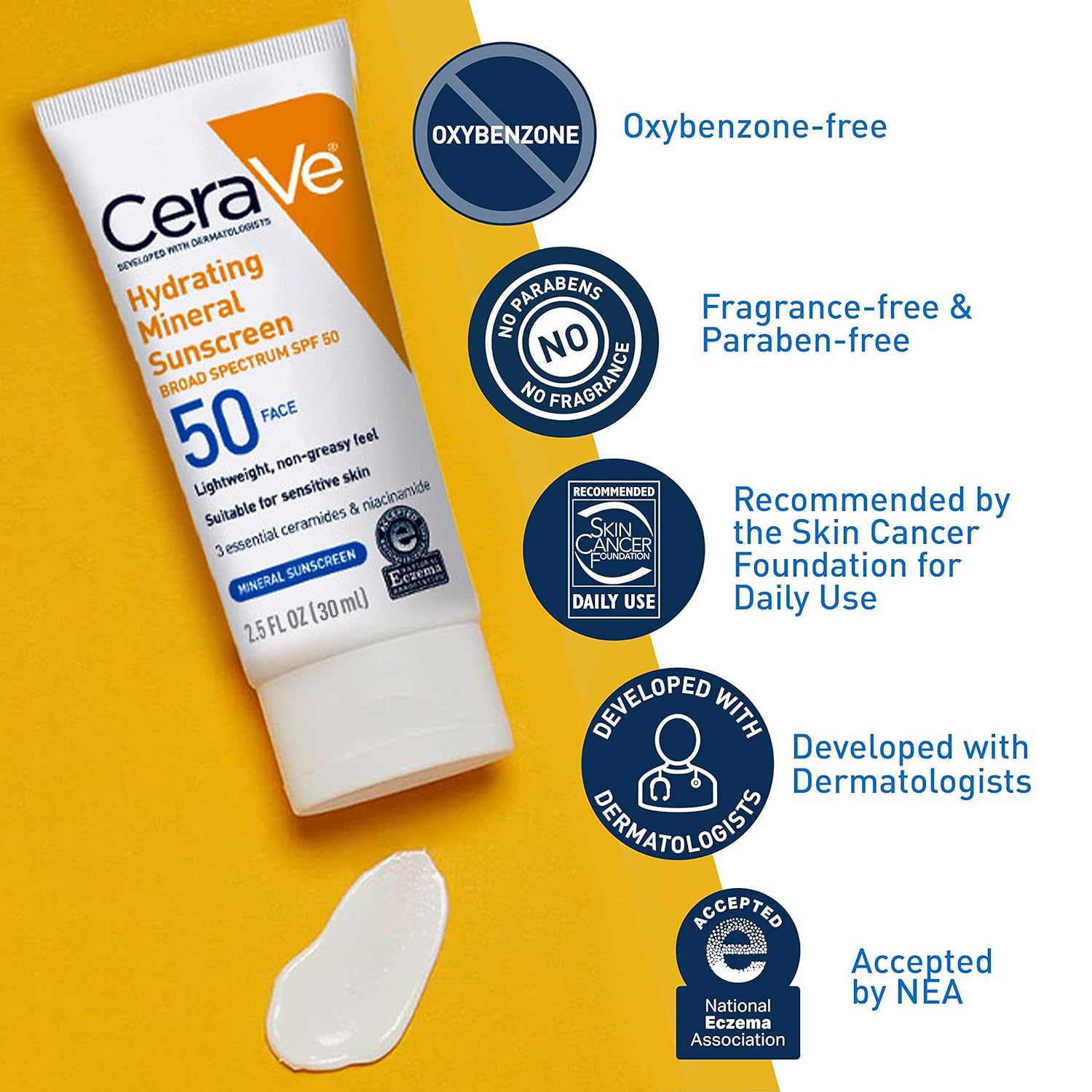 CeraVe Hydrating Sunscreen Face Lotion SPF 50- 30ml 4
