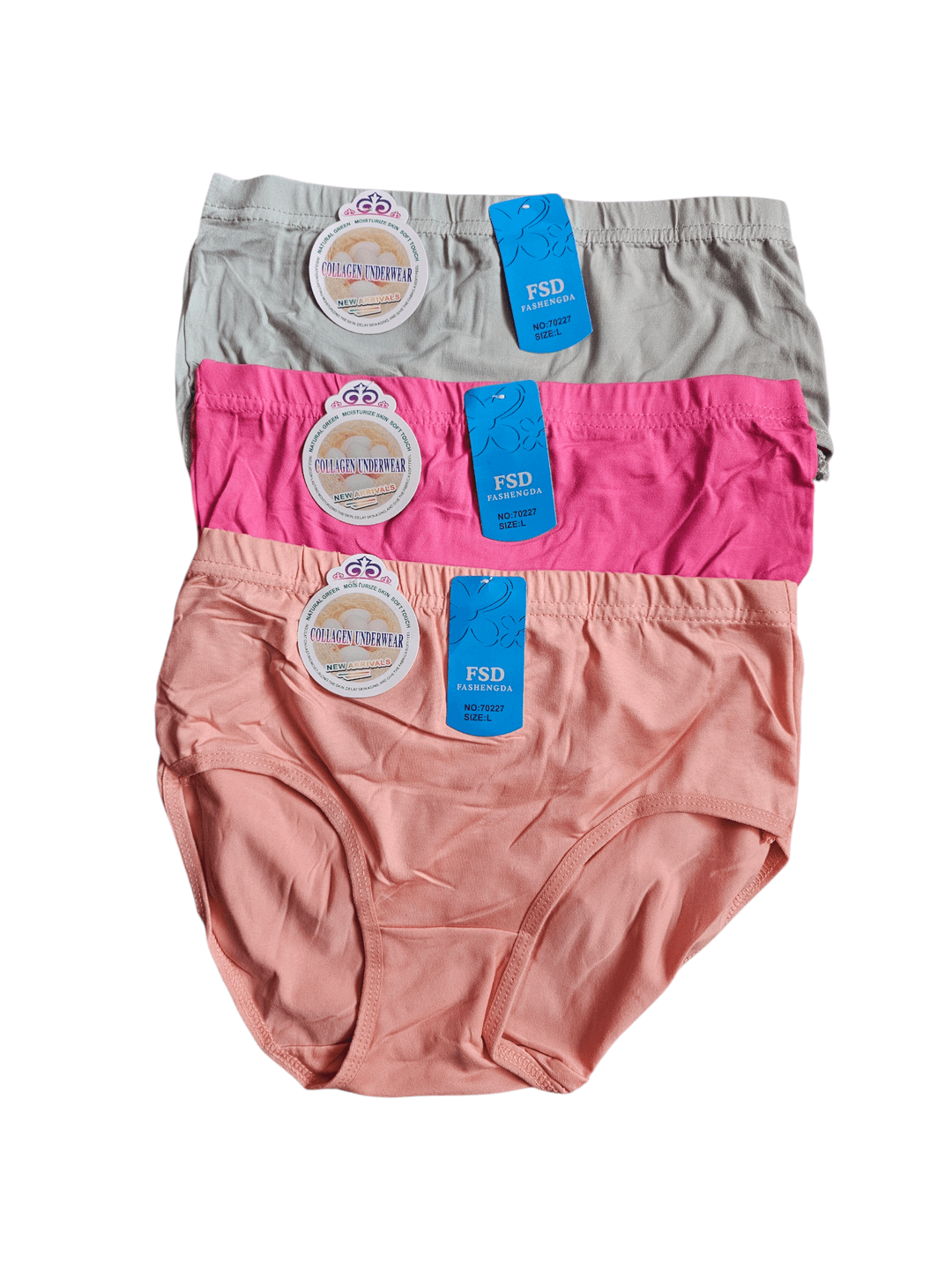 Bundle Of 3 Pieces L Size Cotton Panties (Underwear) For Women (Best for 28 inches to 32 Inches) 1