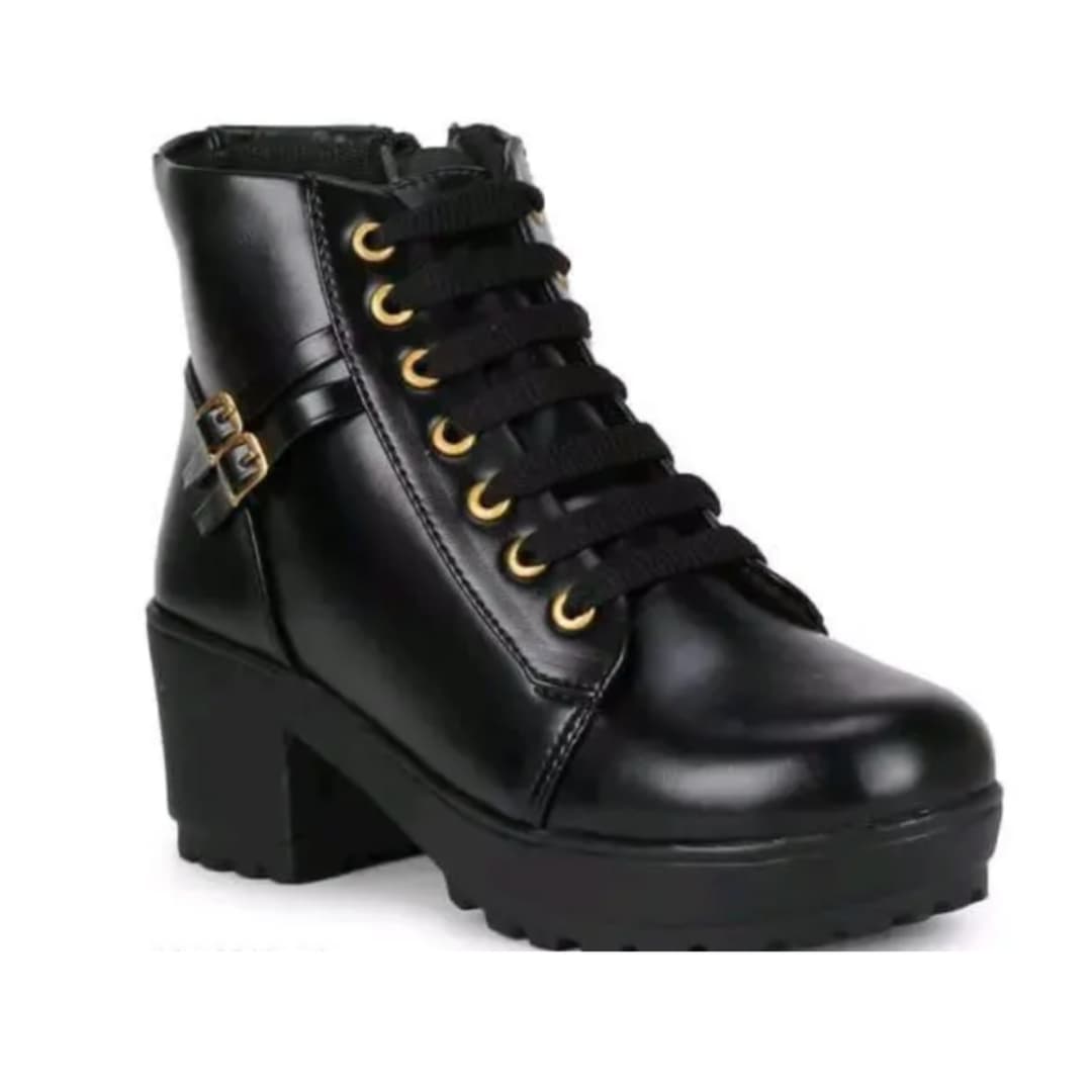 DSC Stylish Black Boots For Women Girls 3