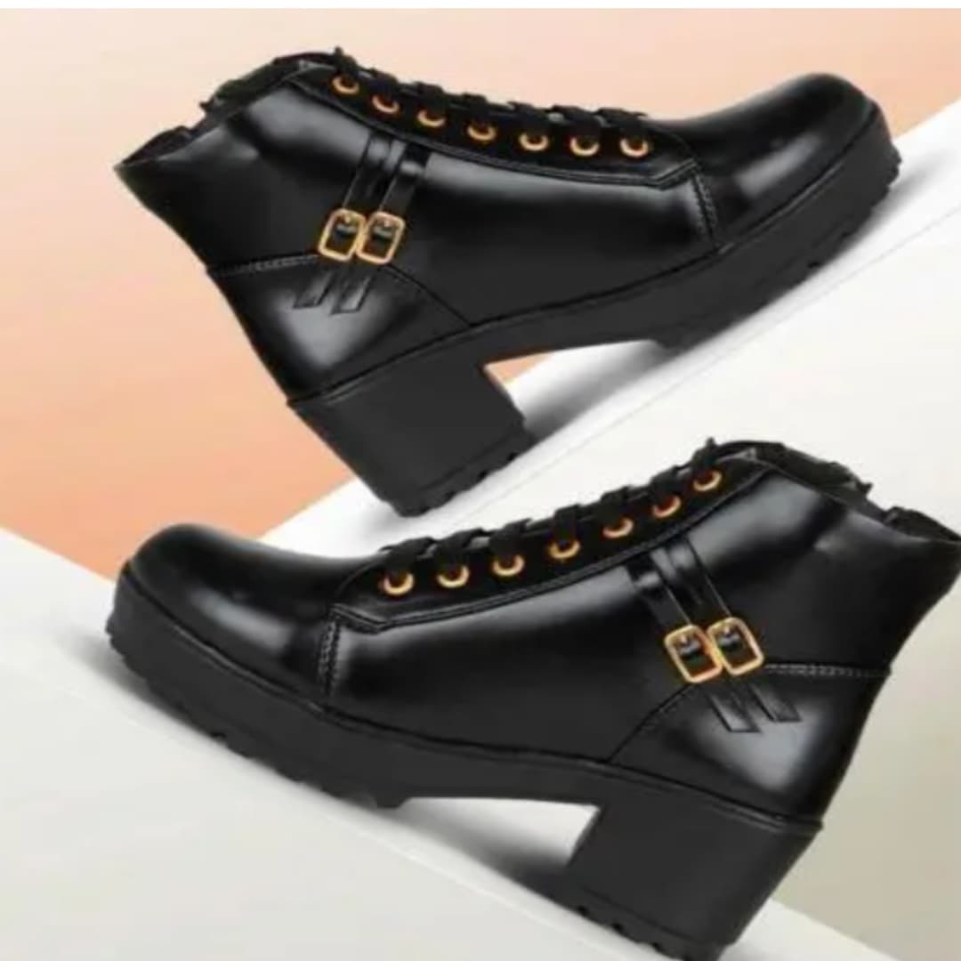 DSC Stylish Black Boots For Women Girls 2