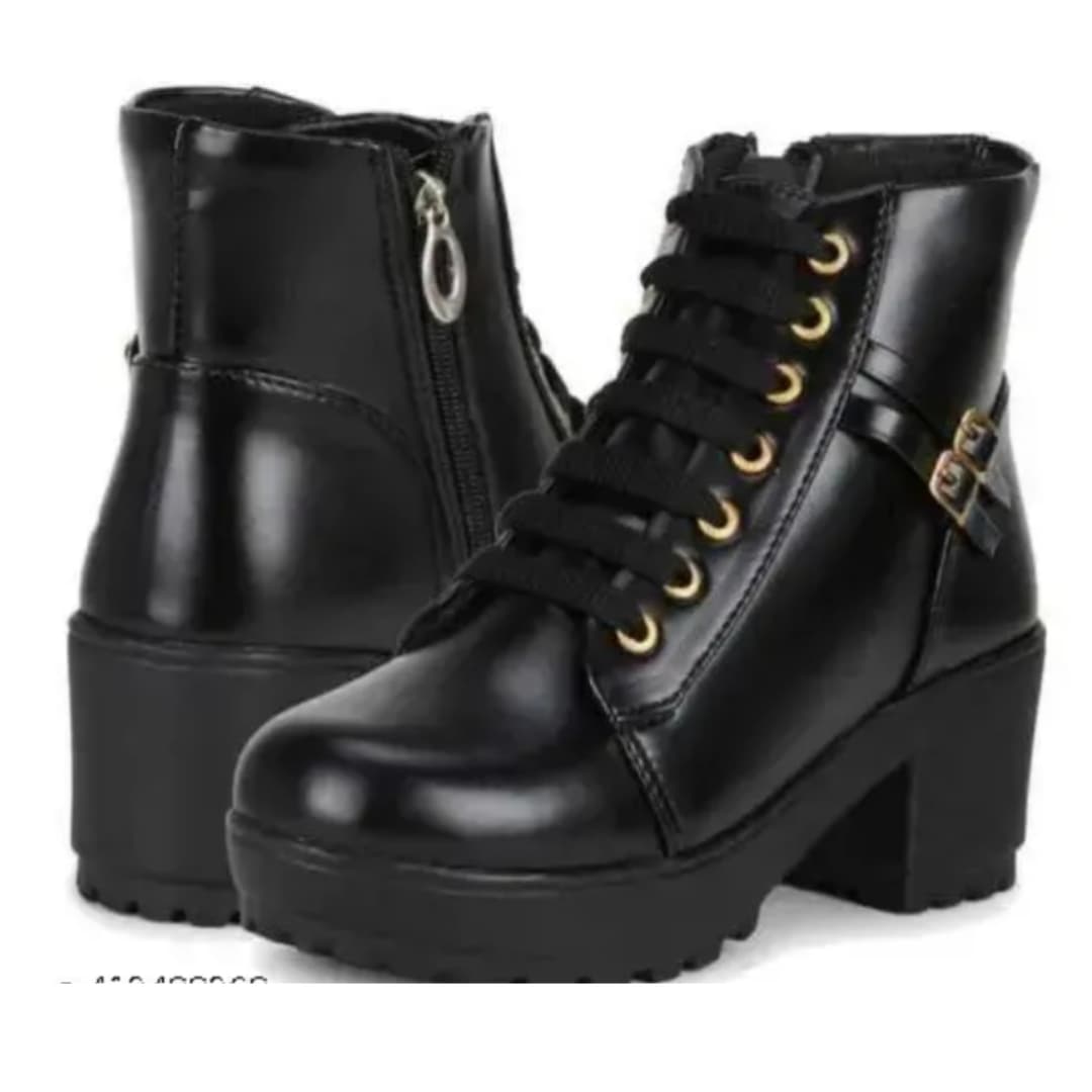 DSC Stylish Black Boots For Women Girls