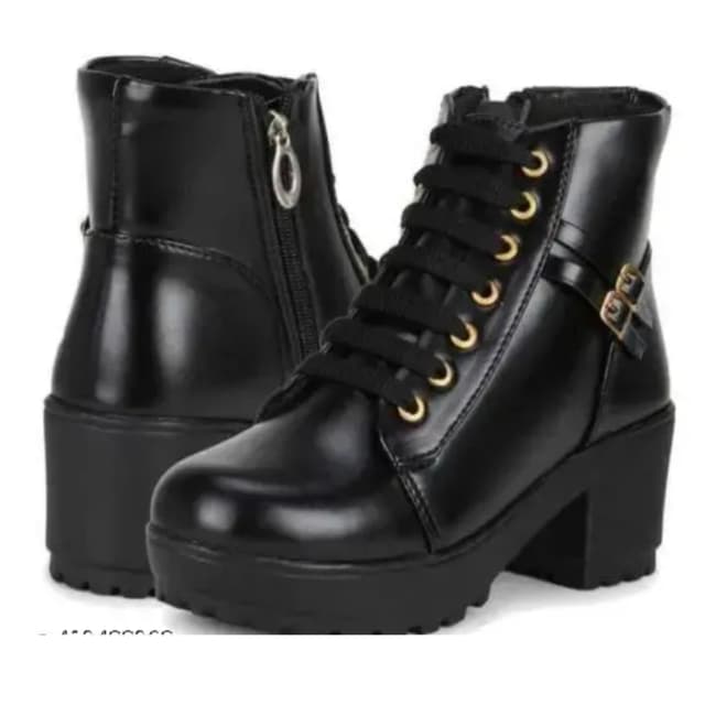 DSC Stylish Black Boots For Women Girls