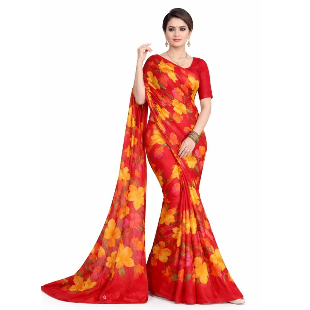 DSC WomenPrinted Cfn Saree 1
