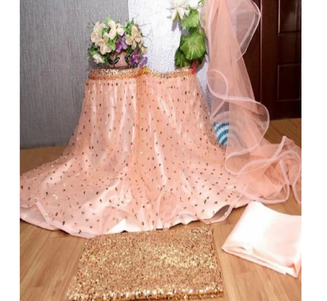 Embellished Semi Stitched Lehenga Choli 3