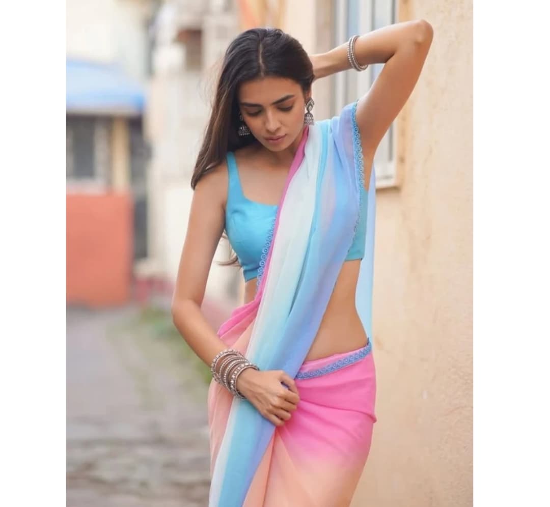 Awafu Alia Bhatt Georgette Saree With Blouse 2