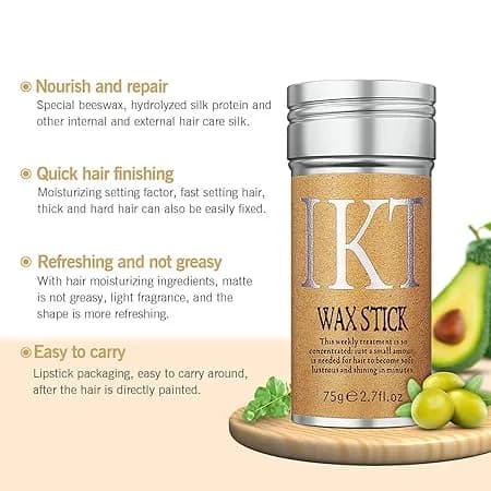 IKT Hair Wax Stick For Women Hair Styling , Wax Stick For Hair 75 GM 3