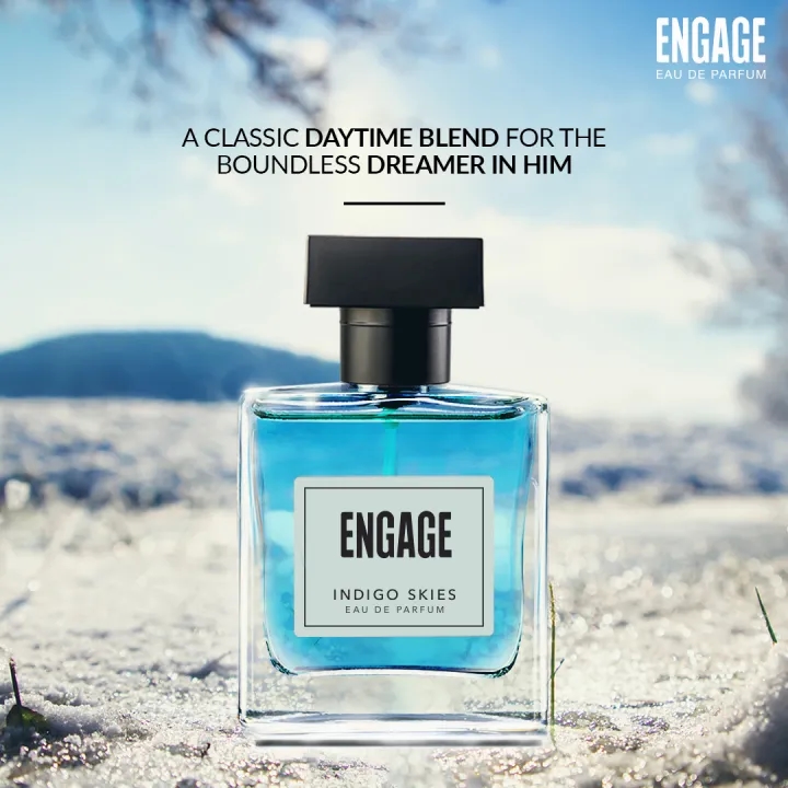 Engaage Perfume for Men - Indigo Skies (100ml) 4