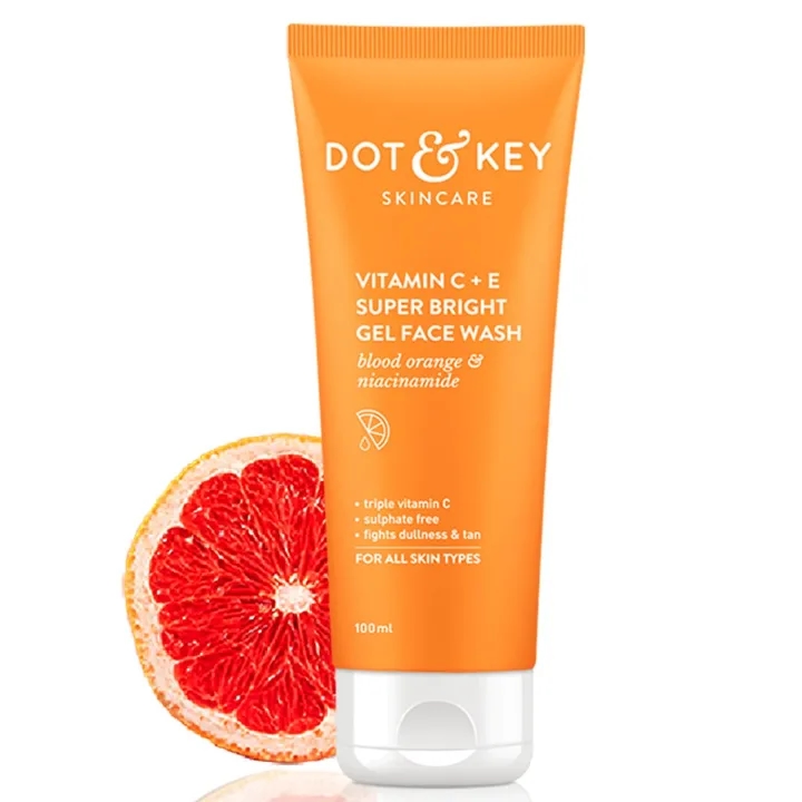 DOT & KEY Vitamin C + E Super Bright Gel Face Wash For Glowing And Brightening Skin 100ml 1