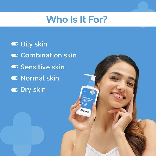 The Derma Co 2% Niacinamide Oily Skin Cleanser for Sensitive, Oily & Combination Skin | Gently Cleanses Makeup, Dirt & Oil | Non-Drying & Soap-Free | 4.23 Fl Oz/125ml 4