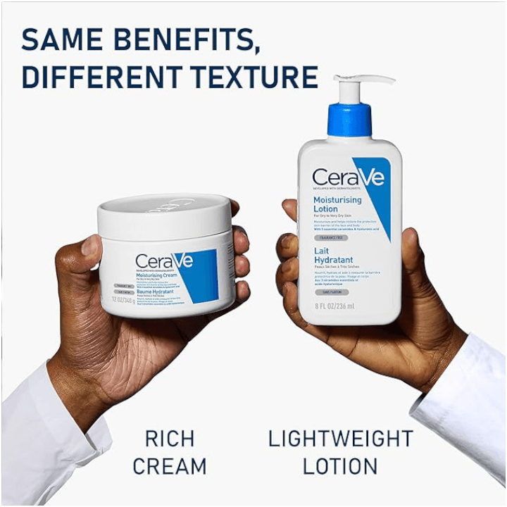 CeraVe Moisturising Cream for Dry to Very Dry Skin 454g with Hyaluronic Acid & 3 Essential Ceramides 3