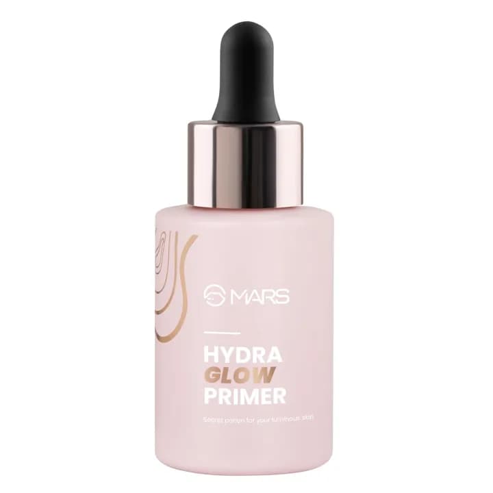 MARS Hydra Glow Primer for Face Makeup 30ml | Nourishes Skin with Hyaluronic Acid, Argan oil, Aloevera Extract & Chamomile Water | Subtle Radiance | Dewy Base & Moisturization