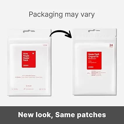 COSRX Acne Pimple Patch Absorbing Hydrocolloid Spot Treatment Fast Healing, Blemish Cover, Three Sizes 1