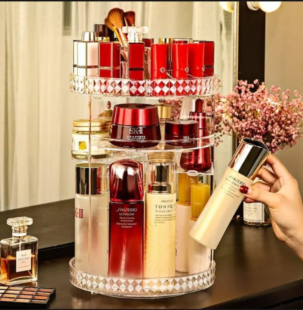 360 Degree Rotating Makeup Organizer 1
