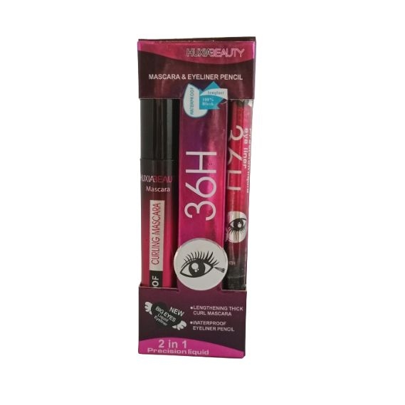 36h black waterproof liquid mascara pack of 1+ 36h eyeliner pack of 1 1