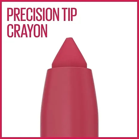 Maybelline Super Stay Ink Crayon Matte Longwear Lipstick Makeup, 130 Pave The Road, 0.04 oz With Built In Sharpener 2