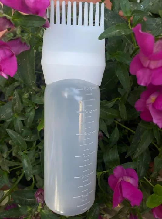 Oil Bottle with Comb Brush , Hair Color Applicator , Oil Applicator Bottle120 ML 6