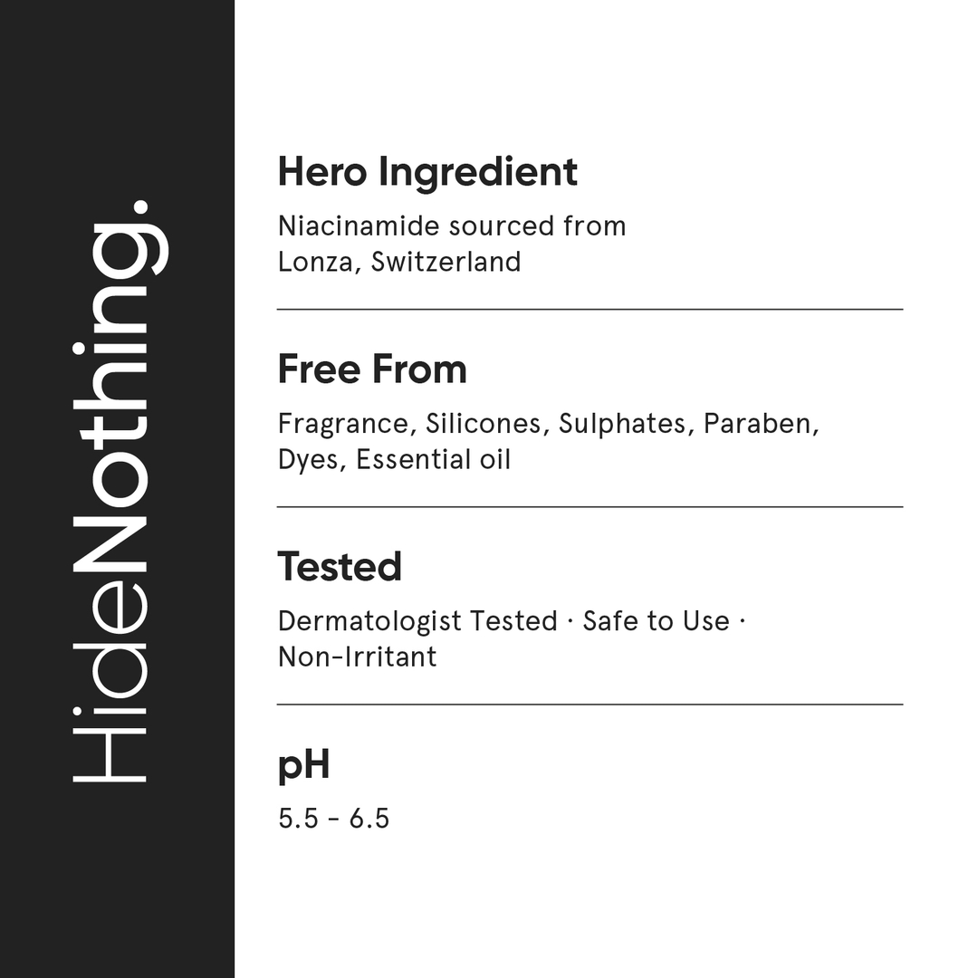 Minimalist 5% Niacinamide Serum for Clear Glowing Skin | With 1% Hyaluronic Acid for Hydration | Pore Minimizer for Face | Clears Acne Marks & Blemishes | For Women & Men | 1 Fl Oz / 30 ml 4