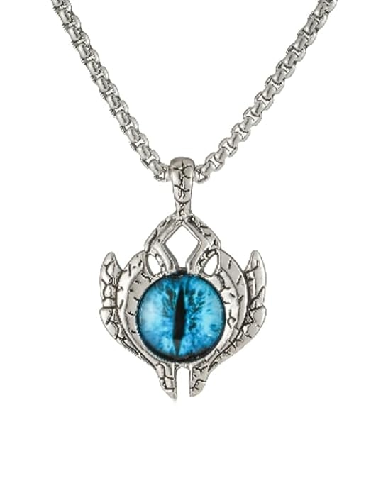 Devil Eye Pendant Necklace for Men/Boys - Stainless Steel 3