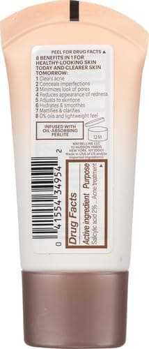 Maybelline Dream Pure Skin Clearing BB Cream, 8-in-1 Skin Perfecting Beauty Balm With 2% Salicylic Acid- Sheer Tint Coverage-Oil-Free- Light/Medium-1 Count 1