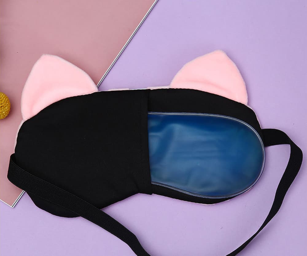 VaryGood Plush Anime-Inspired Sleeping Eye Mask With Cooling Gel Pad 3
