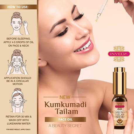 Inveda Kumkumadi Tailam A Beauty Secret Night Routine Face Oil 3
